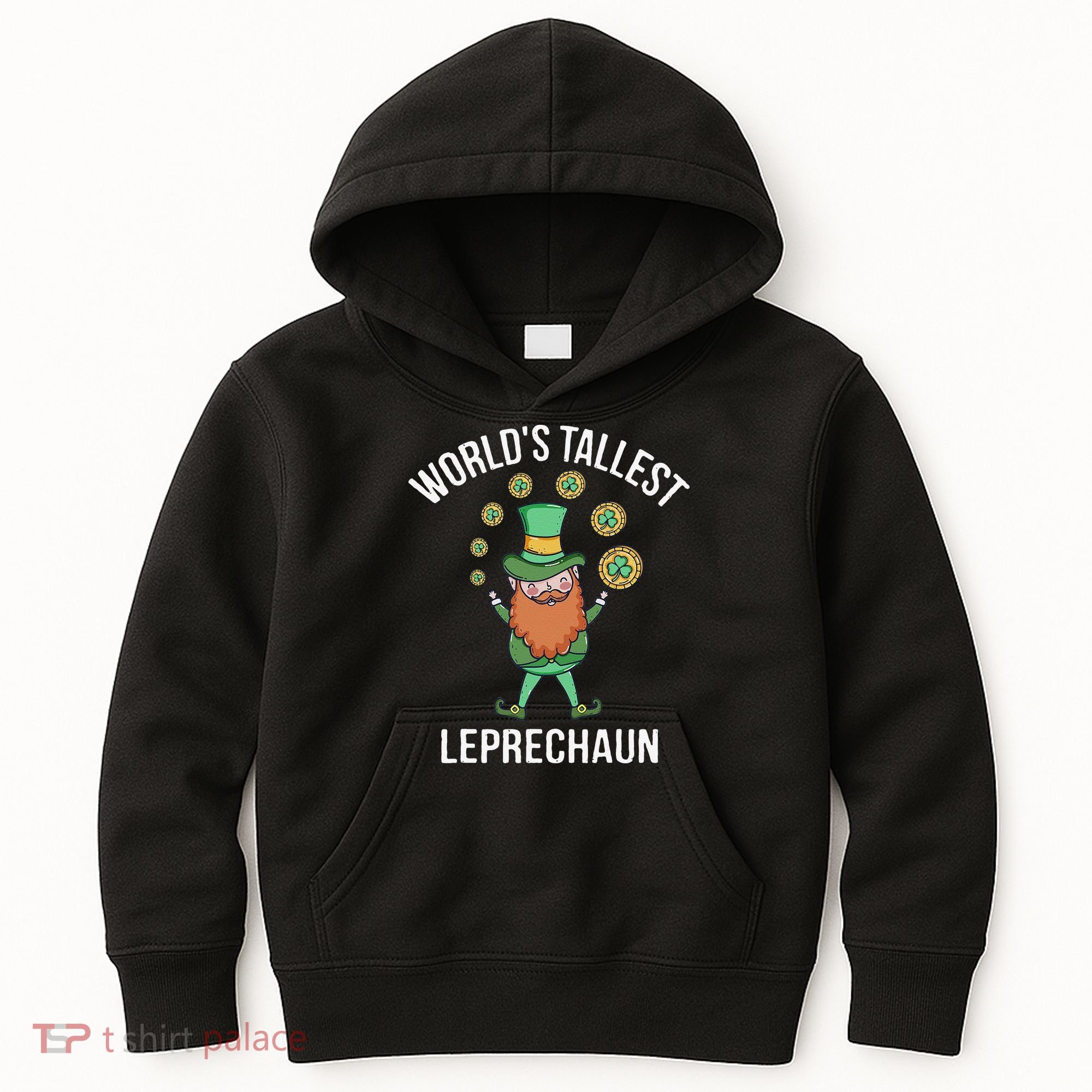 World's Tallest Leprechaun Saint Patrick's Day Gift Kids Hoodie