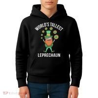 World's Tallest Leprechaun Saint Patrick's Day Gift Kids Hoodie thumb 4