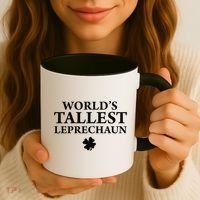 WorldS Tallest Leprechaun Clover Funny St Patricks Day Coffee Mug thumb 3