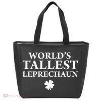 WorldS Tallest Leprechaun Clover Funny St Patricks Day Tote Bag thumb 0