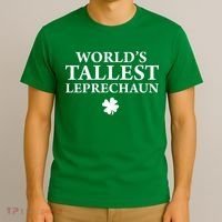 WorldS Tallest Leprechaun Clover Funny St Patricks Day T-Shirt thumb 3