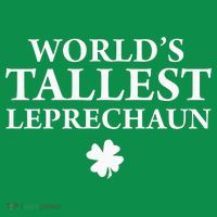 WorldS Tallest Leprechaun Clover Funny St Patricks Day Coaster thumb 2