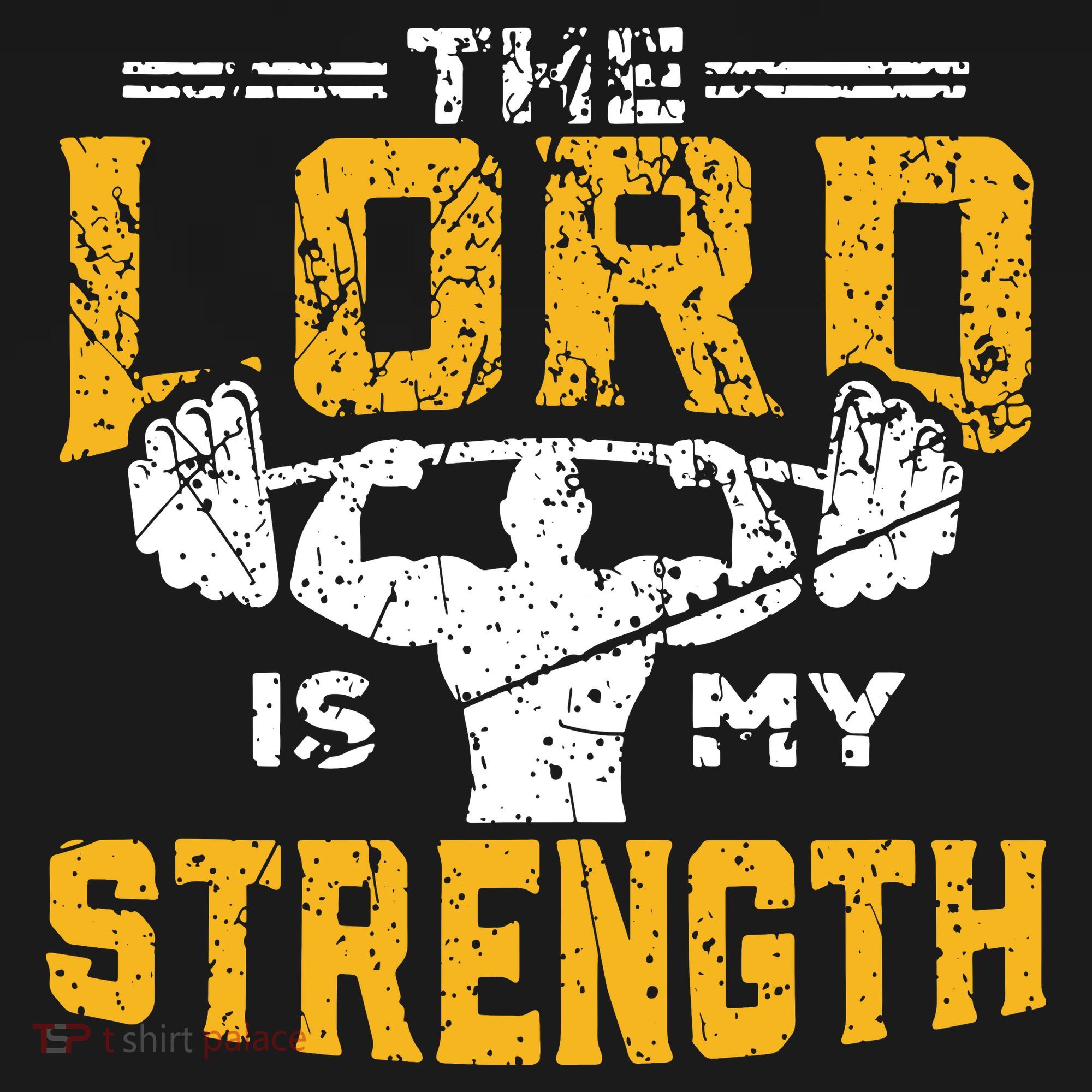 Workout The Lord Is My Strength Funny Christian Gym Mousepad
