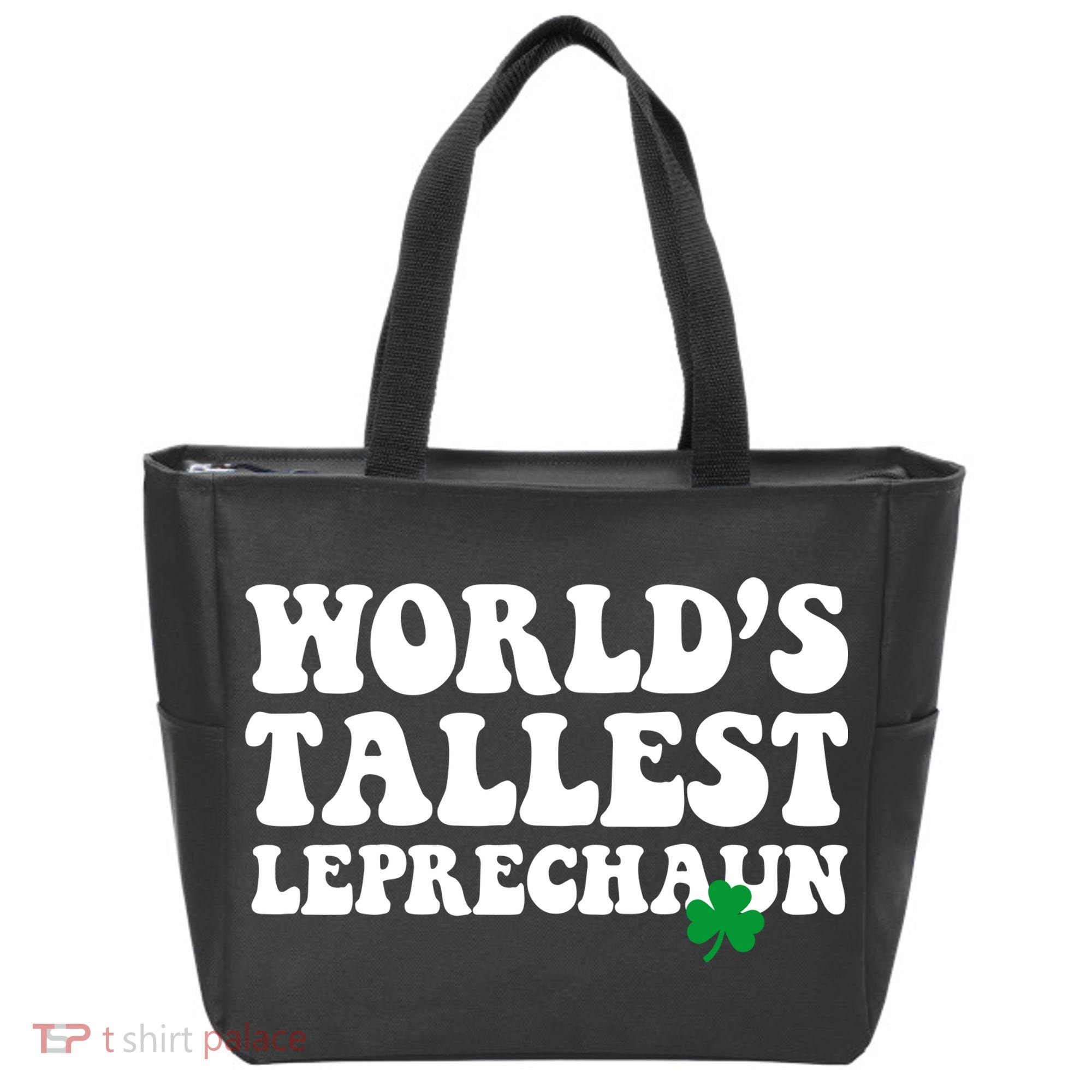 Worlds Tallest Leprechaun St Patricks Clover Tote Bag
