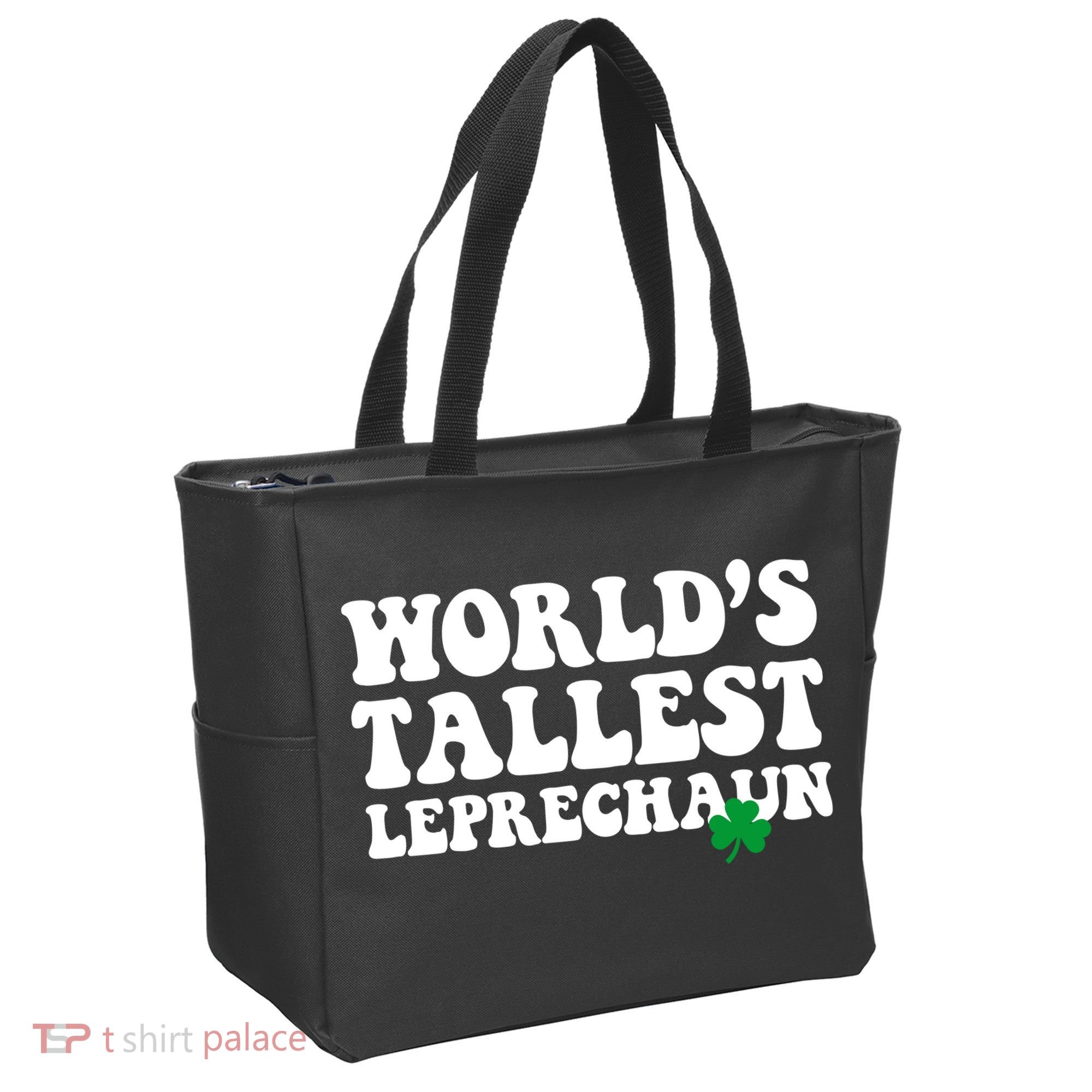 Worlds Tallest Leprechaun St Patricks Clover Tote Bag
