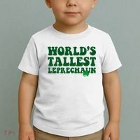 Worlds Tallest Leprechaun St Patricks Clover Toddler T-Shirt thumb 2