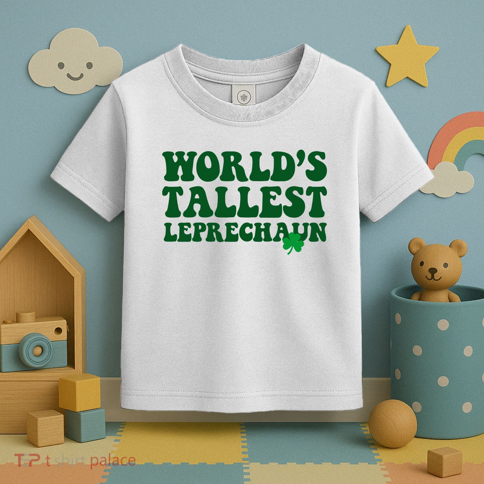 Worlds Tallest Leprechaun St Patricks Clover Toddler T-Shirt