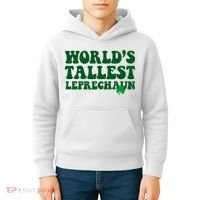 Worlds Tallest Leprechaun St Patricks Clover Kids Hoodie thumb 4