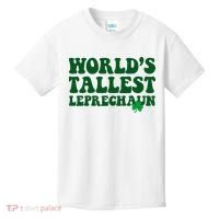 Worlds Tallest Leprechaun St Patricks Clover Kids T-Shirt thumb 0