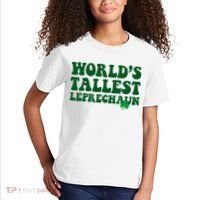 Worlds Tallest Leprechaun St Patricks Clover Kids T-Shirt thumb 2
