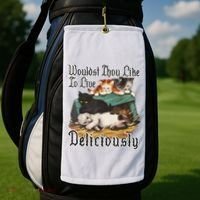 Wouldst Thou Like To Live Deliciously Golf Towel thumb 2
