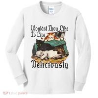 Wouldst Thou Like To Live Deliciously Kids Long Sleeve Shirt thumb 0