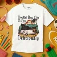 Wouldst Thou Like To Live Deliciously Kids T-Shirt thumb 3