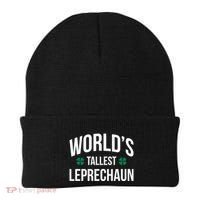 Worlds Tallest Leprechaun St Patricks Day Gift Beanie thumb 0