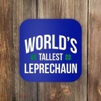 Worlds Tallest Leprechaun St Patricks Day Gift Coaster thumb 0