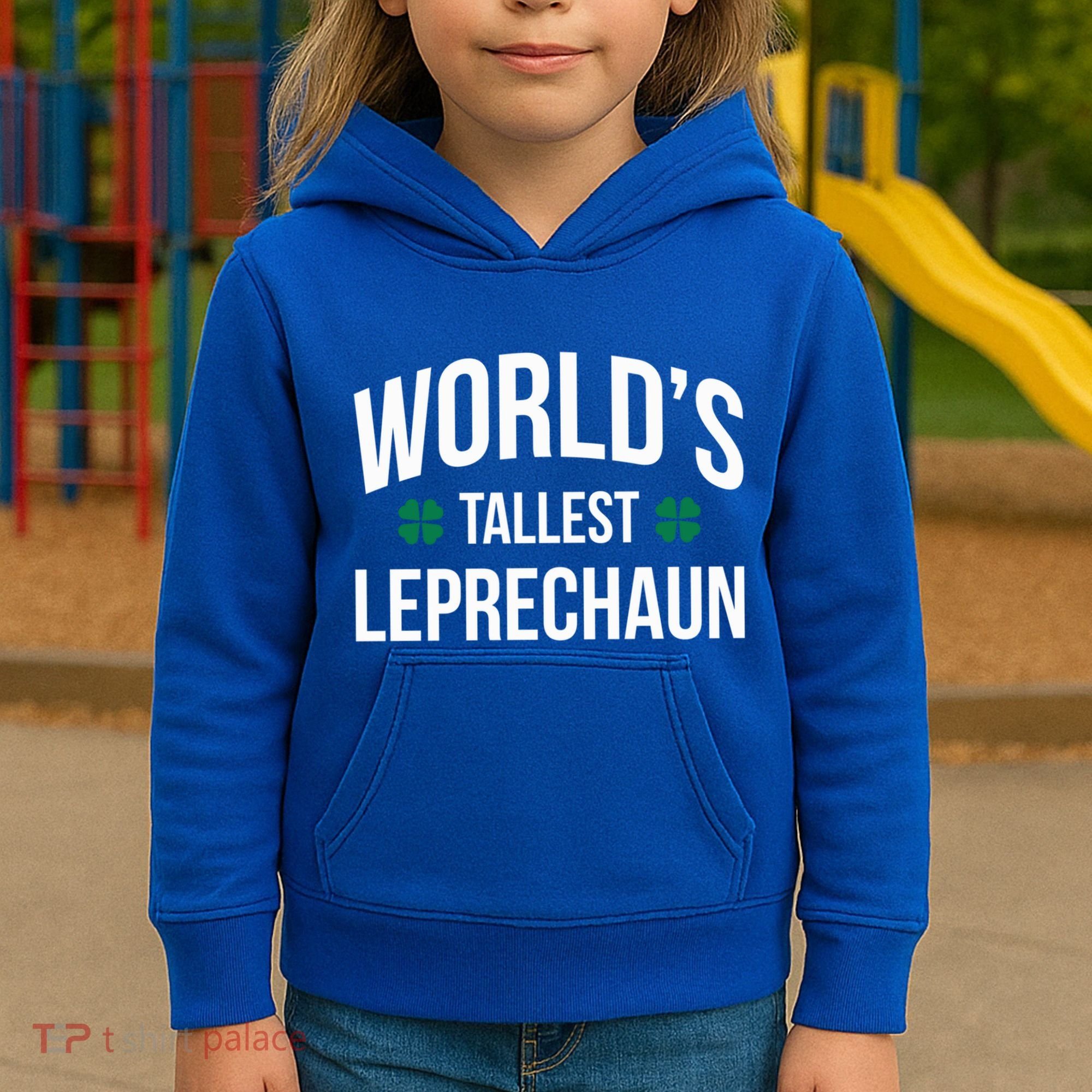 Worlds Tallest Leprechaun St Patricks Day Gift Kids Hoodie