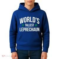 Worlds Tallest Leprechaun St Patricks Day Gift Kids Hoodie thumb 4