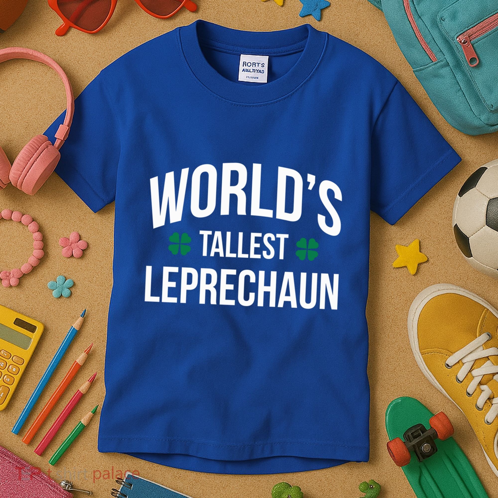 Worlds Tallest Leprechaun St Patricks Day Gift Kids T-Shirt