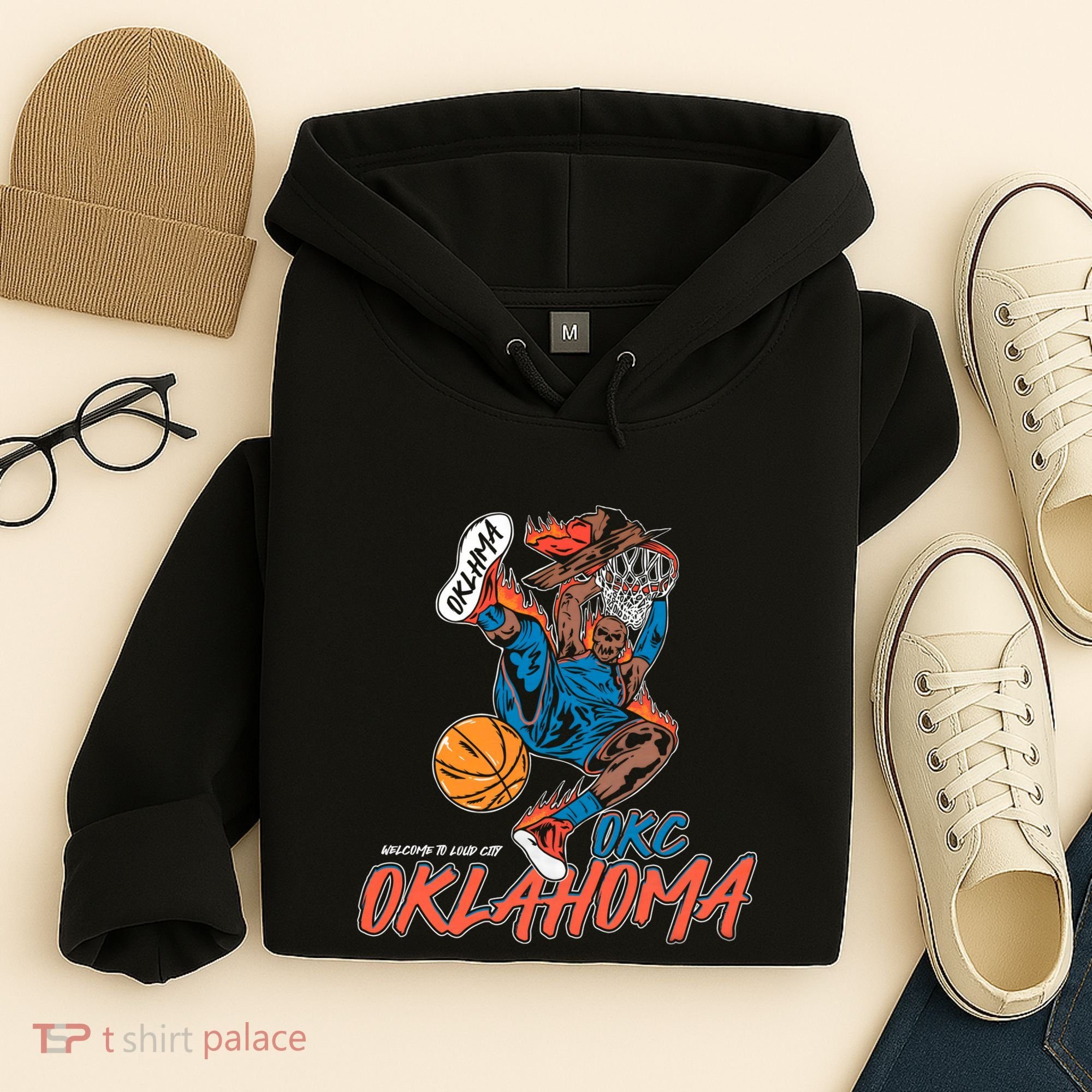 Welcome To Loud City Oklahoma Basketball Hoodie