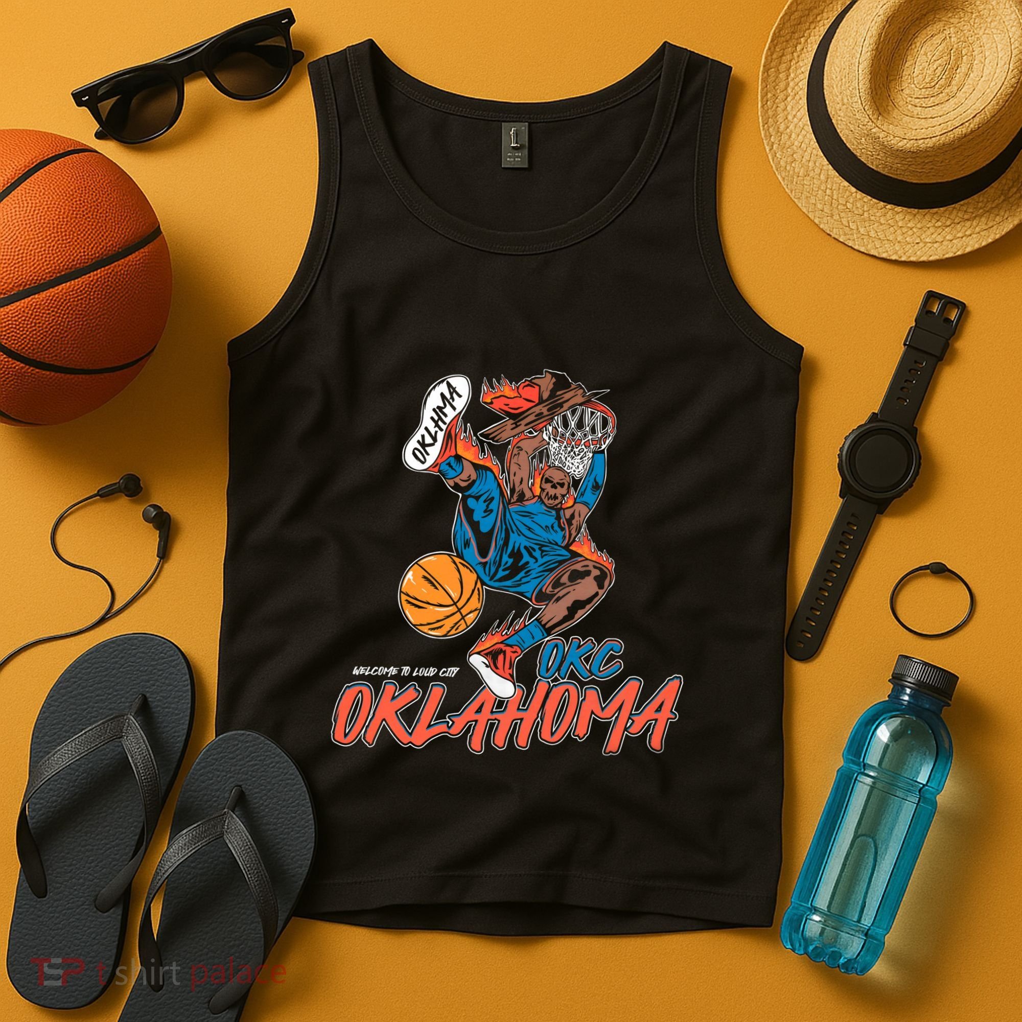 Welcome To Loud City Oklahoma Basketball Tank Top