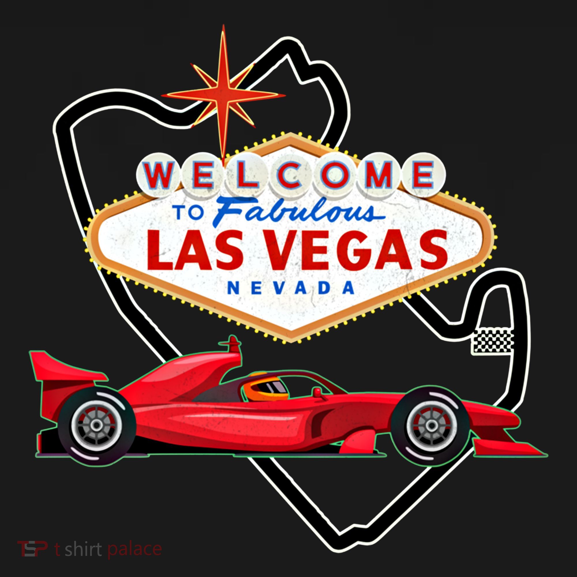 Welcome To Las Vegas Racing Race Car Strip Formula Track Cool Gift Women's Hoodie