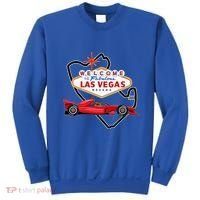 Welcome To Las Vegas Racing Race Car Strip Formula Track Cool Gift Sweatshirt thumb 0