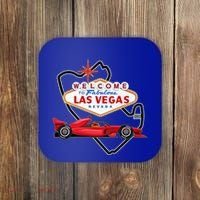 Welcome To Las Vegas Racing Race Car Strip Formula Track Cool Gift Coaster thumb 0