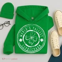 World's Tallest Leprechaun Funny Clovers St Patrick's Day Hoodie thumb 4
