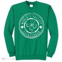 World's Tallest Leprechaun Funny Clovers St Patrick's Day Sweatshirt thumb 0