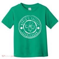 World's Tallest Leprechaun Funny Clovers St Patrick's Day Toddler T-Shirt thumb 0