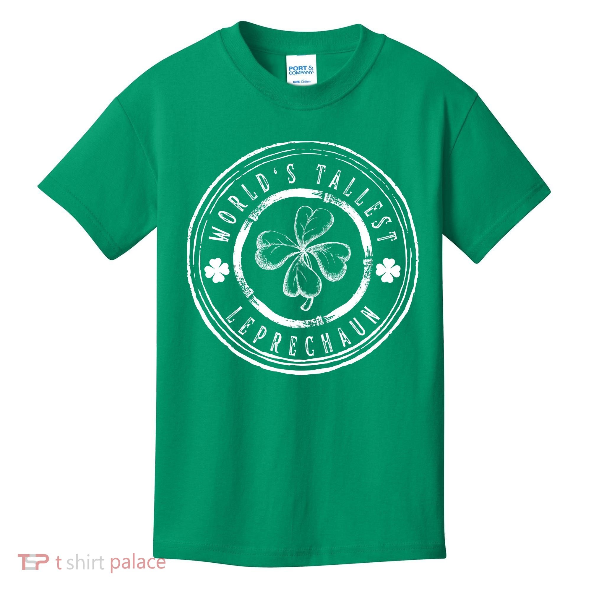 World's Tallest Leprechaun Funny Clovers St Patrick's Day Kids T-Shirt
