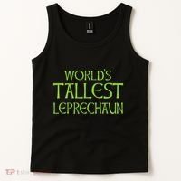World's Tallest Leprechaun Funny Saint Patrick's Day Tank Top thumb 2