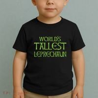 World's Tallest Leprechaun Funny Saint Patrick's Day Toddler T-Shirt thumb 2