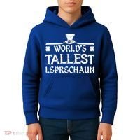 World's Tallest Leprechaun Funny Green St Patricks Day Kids Hoodie thumb 4