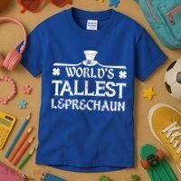 World's Tallest Leprechaun Funny Green St Patricks Day Kids T-Shirt thumb 3