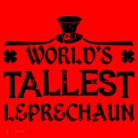 World's Tallest Leprechaun Funny Green St Patricks Day Santa Hat thumb 1
