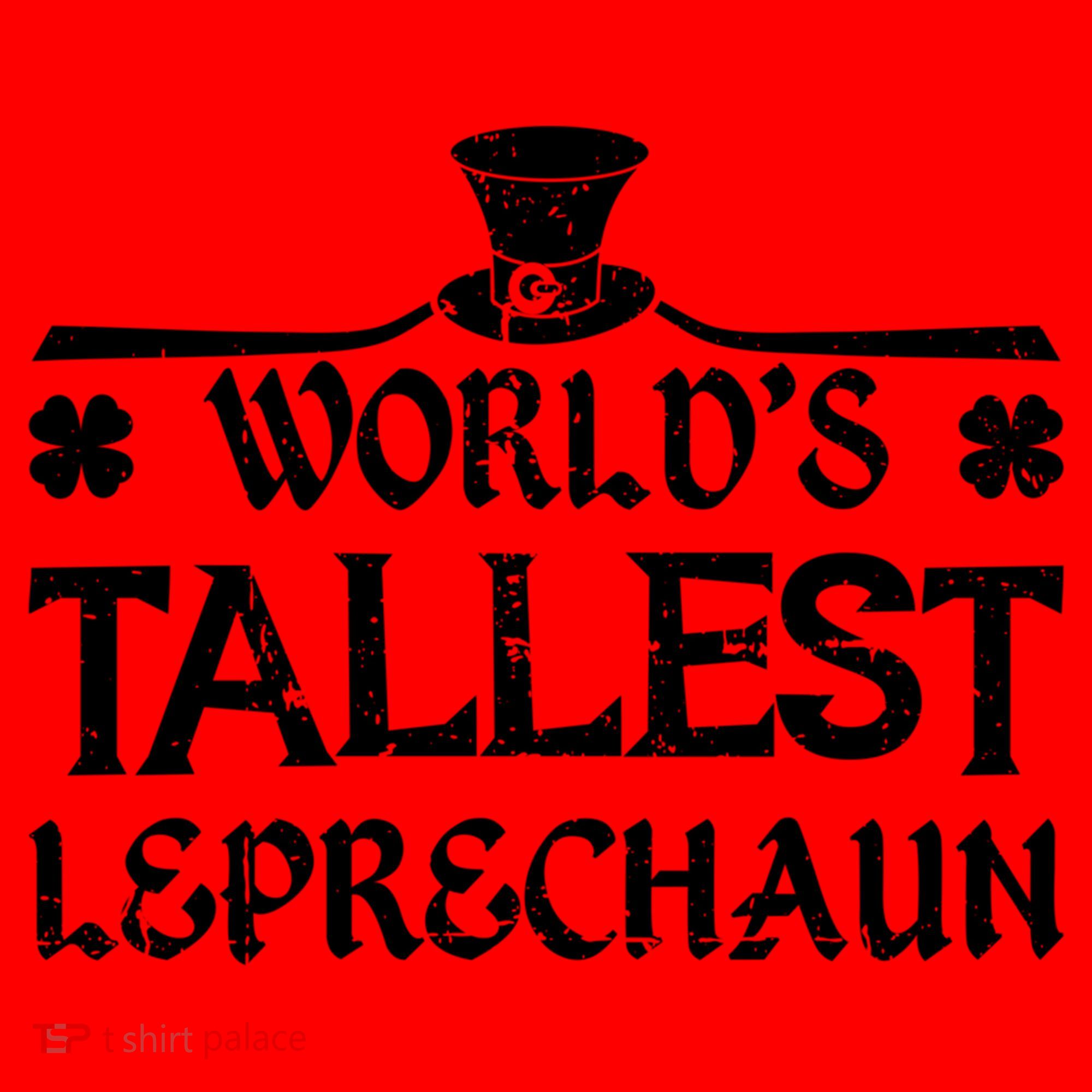 World's Tallest Leprechaun Funny Green St Patricks Day Santa Hat