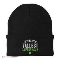 Worlds Tallest Leprechaun St Patricks Day Gift Beanie thumb 0