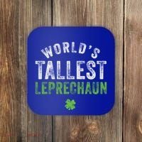 Worlds Tallest Leprechaun St Patricks Day Gift Coaster thumb 0
