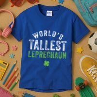 Worlds Tallest Leprechaun St Patricks Day Gift Kids T-Shirt thumb 3