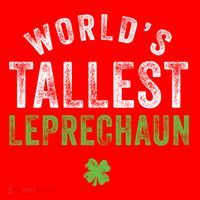 Worlds Tallest Leprechaun St Patricks Day Gift Santa Hat thumb 1