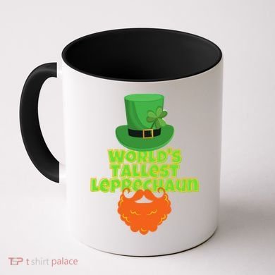 Worlds Tallest Leprechaun Funny St Patricks Day Gift Great Gift Coffee Mug