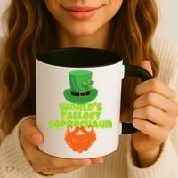 Worlds Tallest Leprechaun Funny St Patricks Day Gift Great Gift Coffee Mug thumb 3