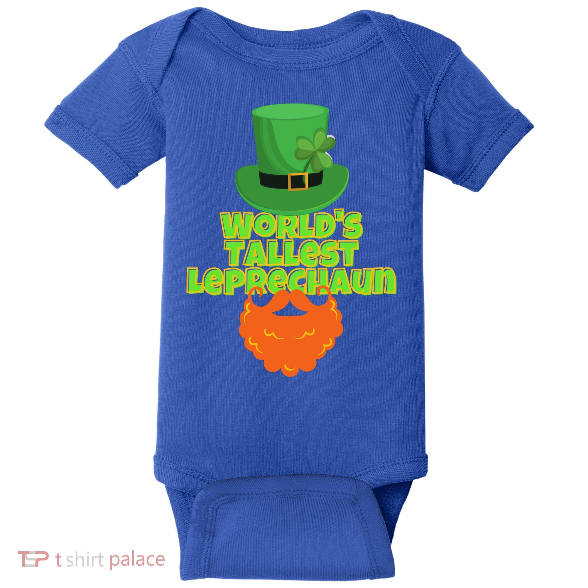 Worlds Tallest Leprechaun Funny St Patricks Day Gift Great Gift Baby Bodysuit