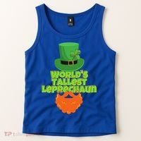 Worlds Tallest Leprechaun Funny St Patricks Day Gift Great Gift Tank Top thumb 2