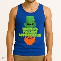 Worlds Tallest Leprechaun Funny St Patricks Day Gift Great Gift Tank Top thumb 3