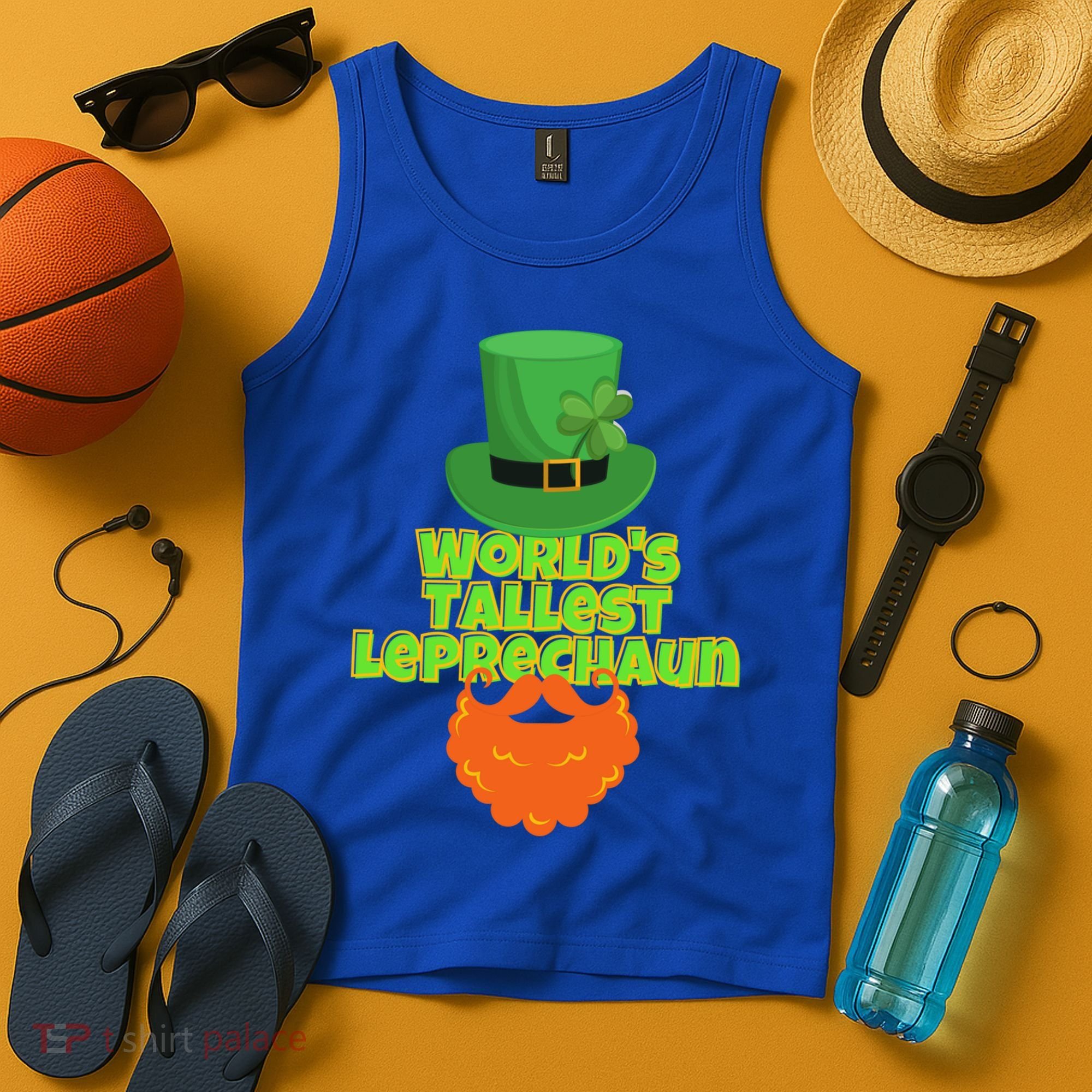 Worlds Tallest Leprechaun Funny St Patricks Day Gift Great Gift Tank Top