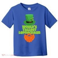 Worlds Tallest Leprechaun Funny St Patricks Day Gift Great Gift Toddler T-Shirt thumb 0