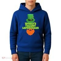 Worlds Tallest Leprechaun Funny St Patricks Day Gift Great Gift Kids Hoodie thumb 4