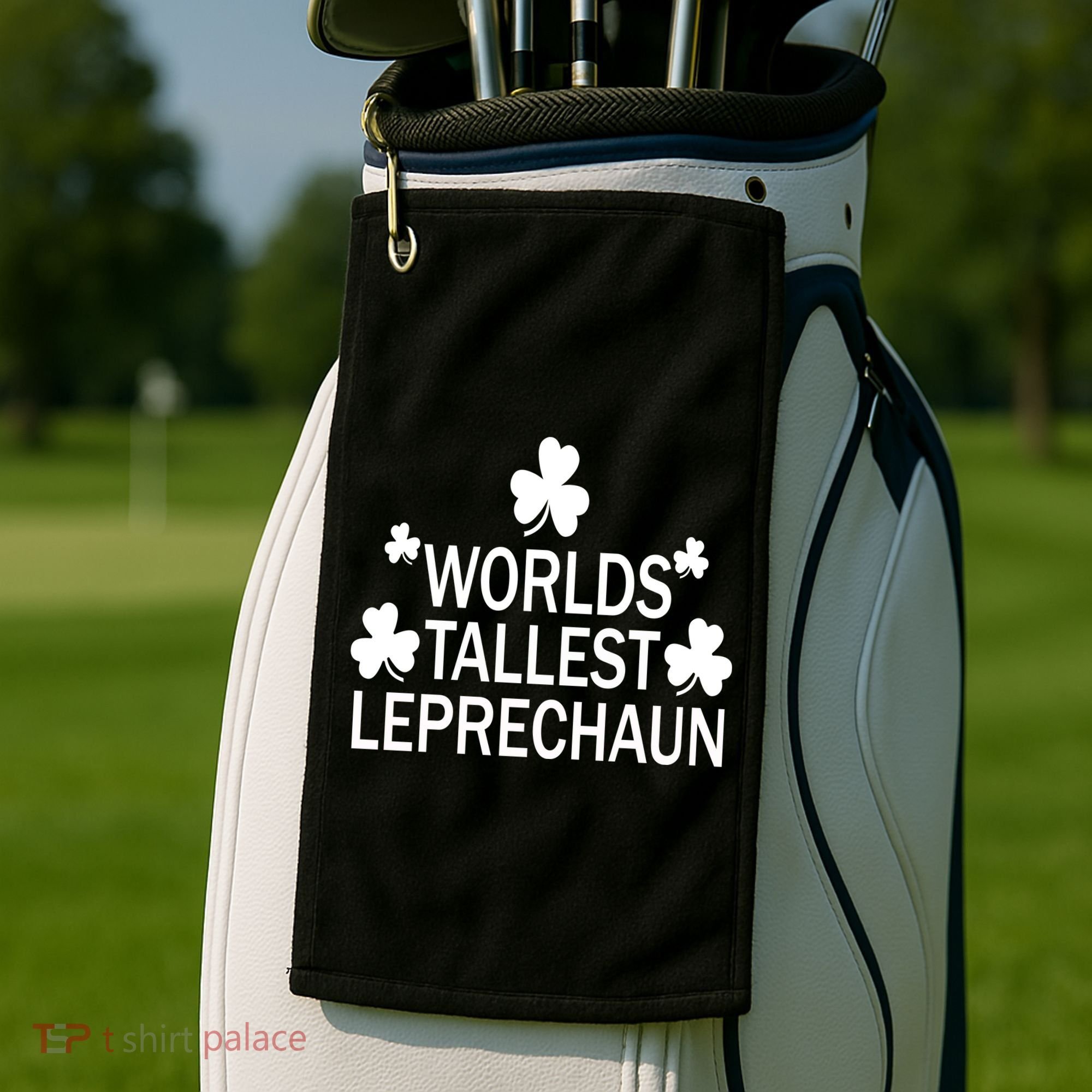 World's Tallest Leprechaun Golf Towel